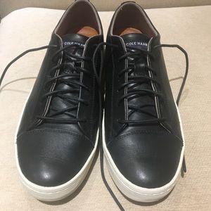 Cole Haan black leather sneakers size 101/2